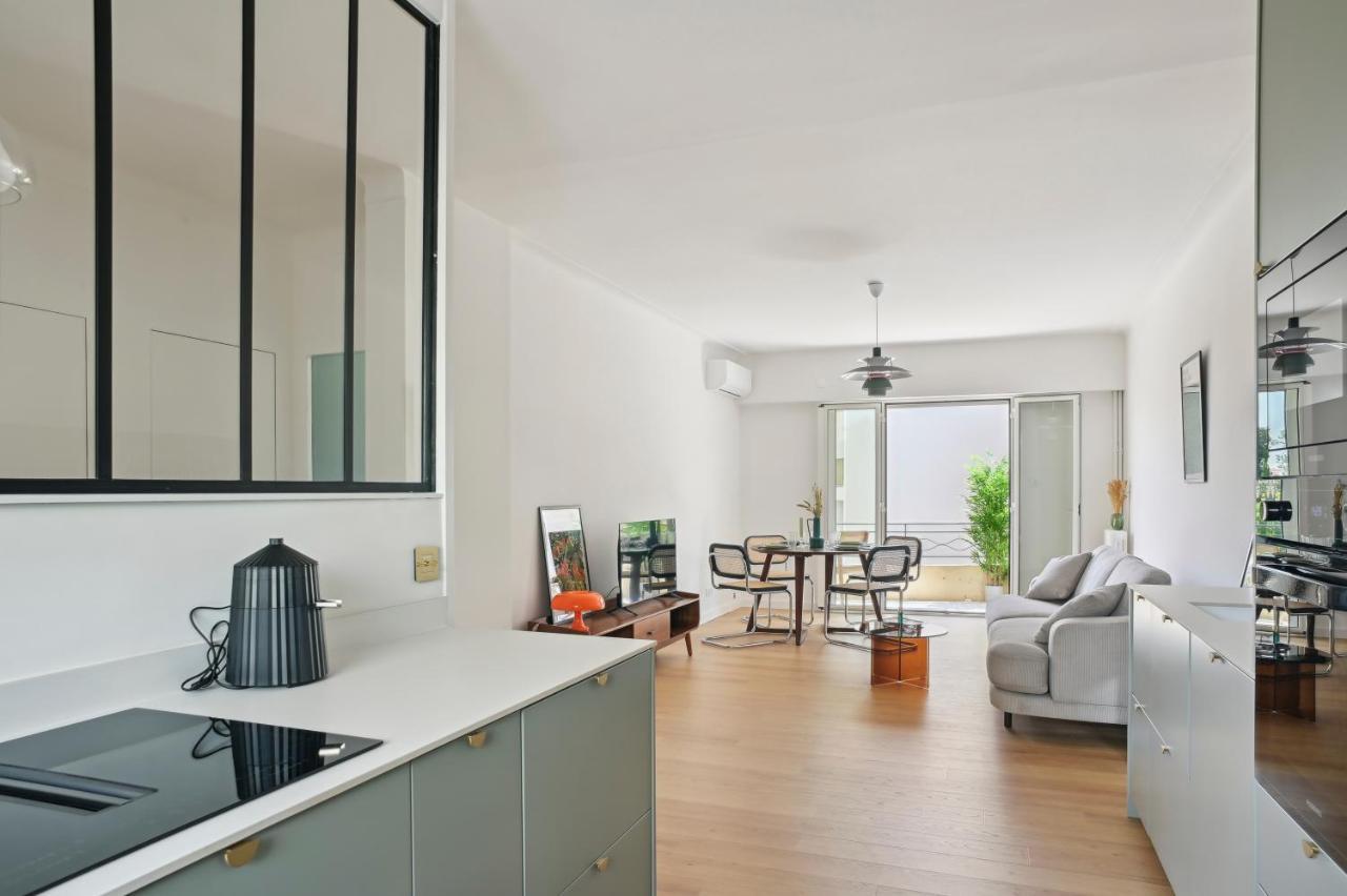 Designer Flat, Luxurious, Close From Palais, Terrasse, Private Garage, Air Conditoning Cannes Eksteriør billede